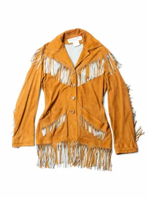 Christian Dior Suede Fringe Western Jacket Brown