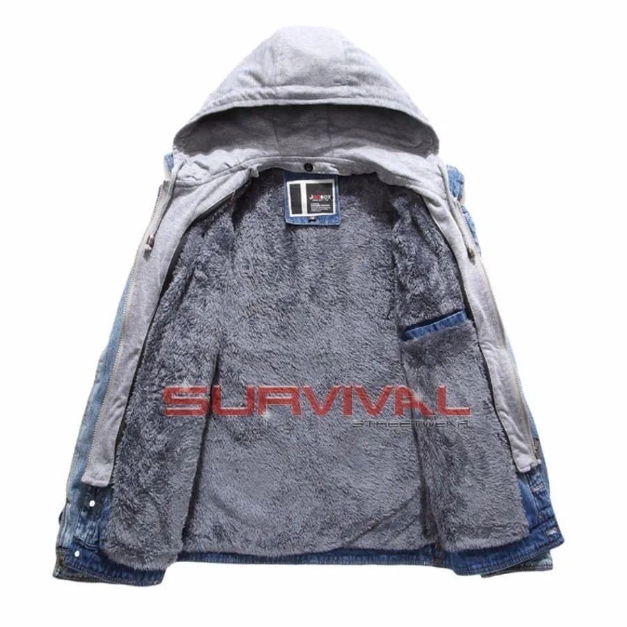 Denim Fleece Lined Jacket
