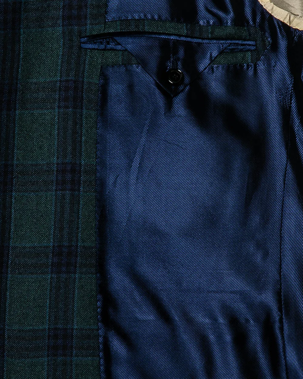 Forest and Navy Plaid Sportcoat