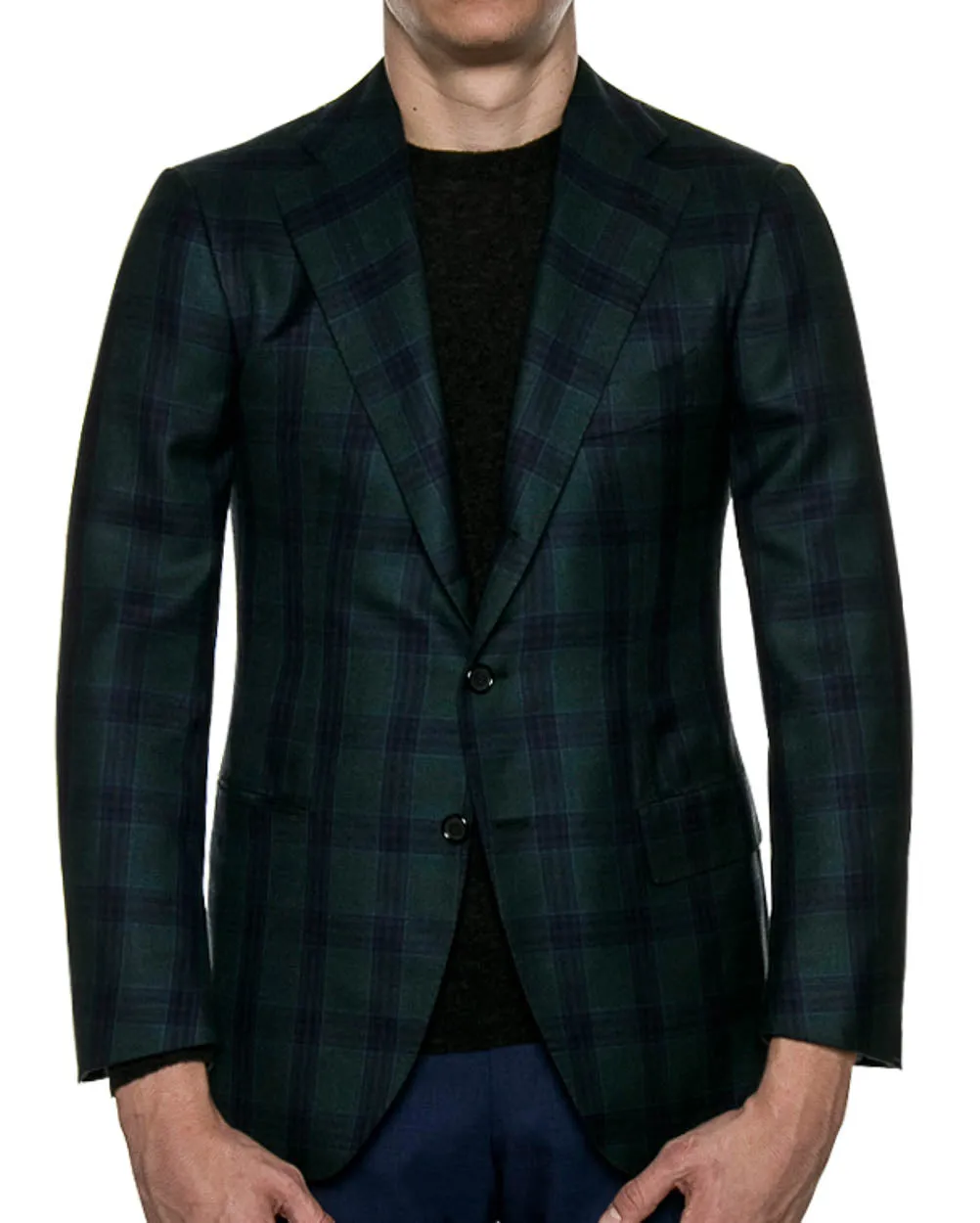 Forest and Navy Plaid Sportcoat