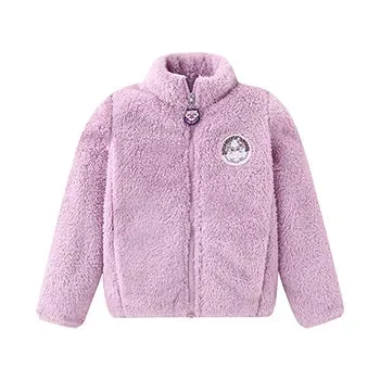 Girls Princess Waterproof Shiny Hooded Jacket