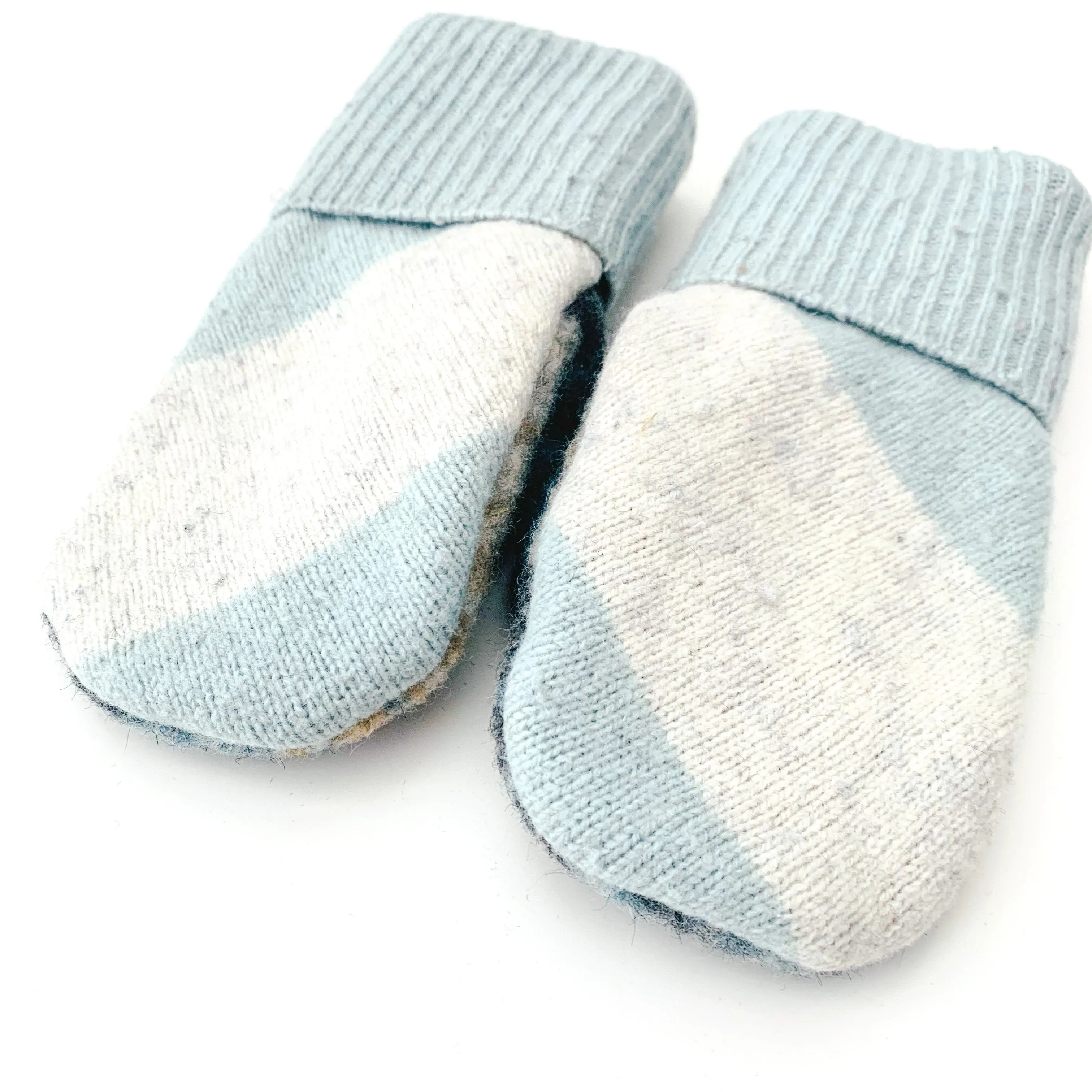 Large Kid's Wool Sweater Mittens | Ocean Side
