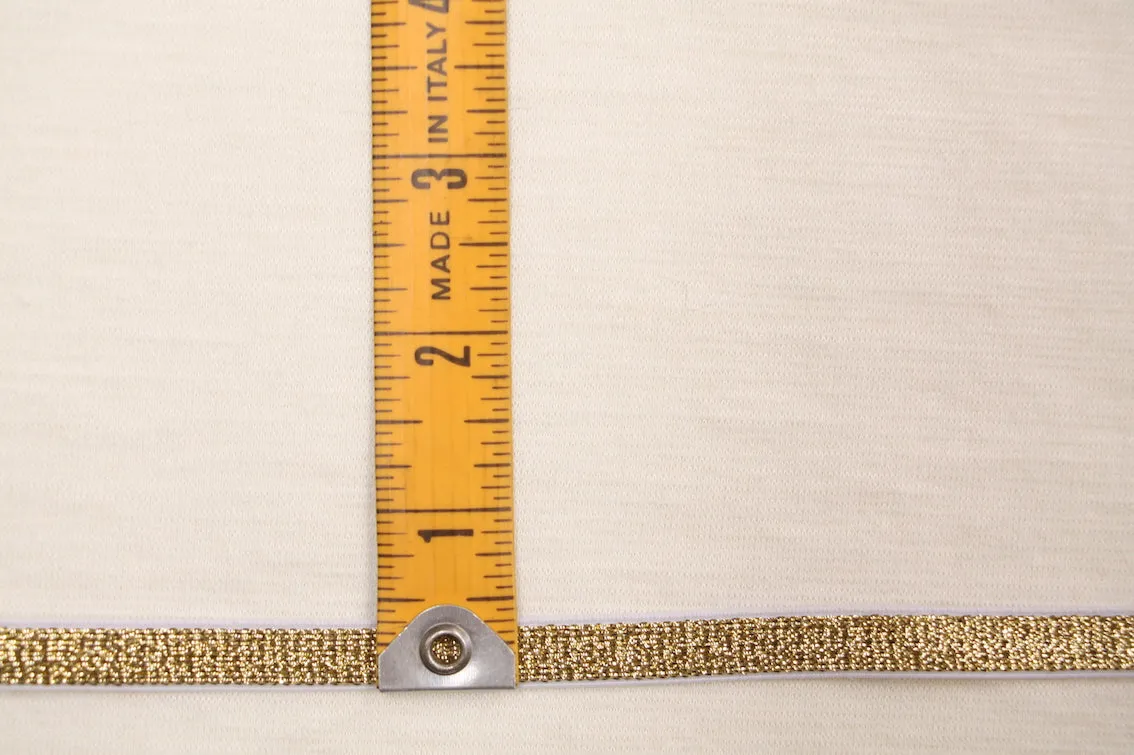 Metallic Fancy Elastic (10mm/ 3/8") - Gold