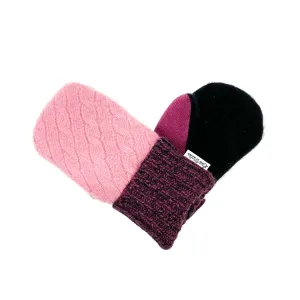 Small Kid's Wool Sweater Mittens | Snowman Season
