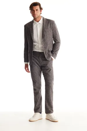 Soft Cloth Studio Suit Jacket in Boucle Mouline - Flat Grey