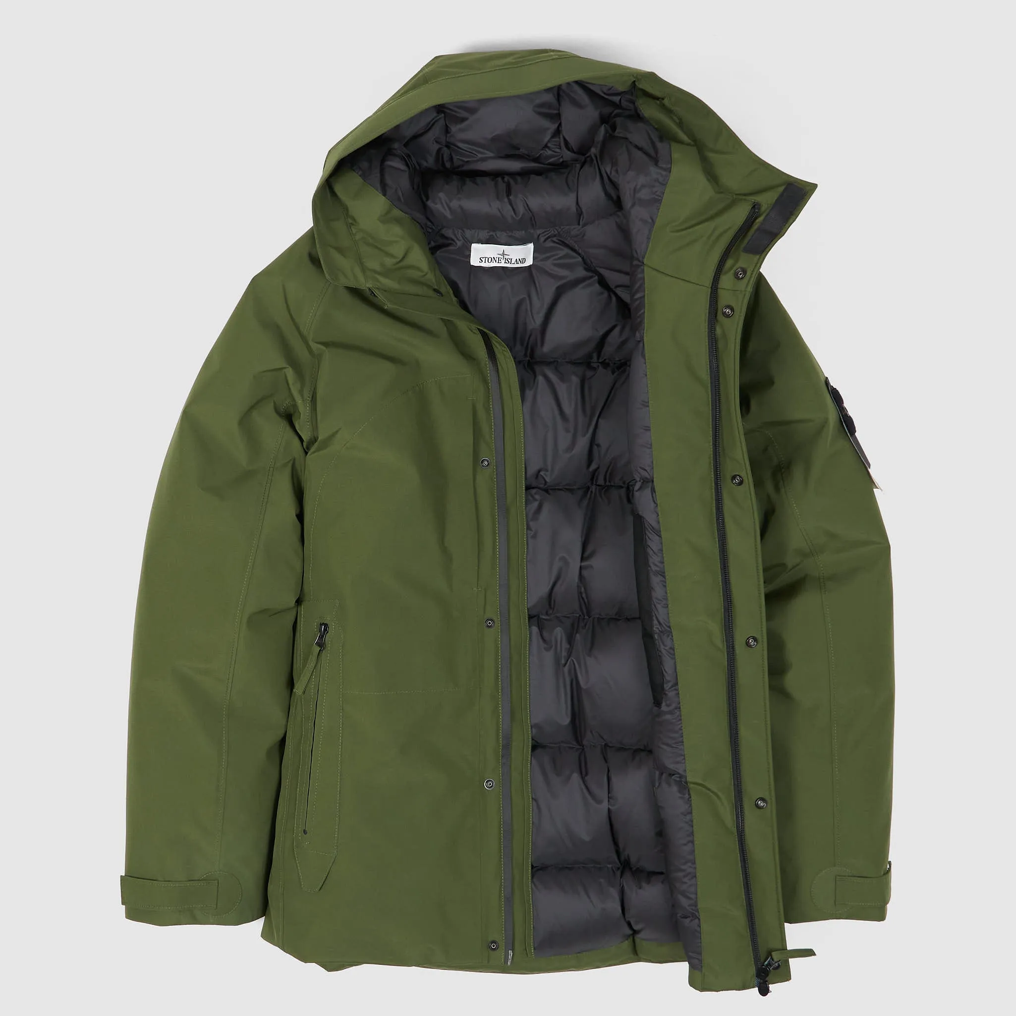 Stone Island 3L Gore-Tex Recycled Polyester Down Parka Jacket