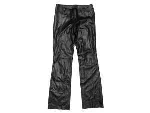 Vintage Black Prada Leather Pants Size EU 44