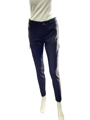 WHBM Pant Coated Skinny w/Tags Black Size: 4