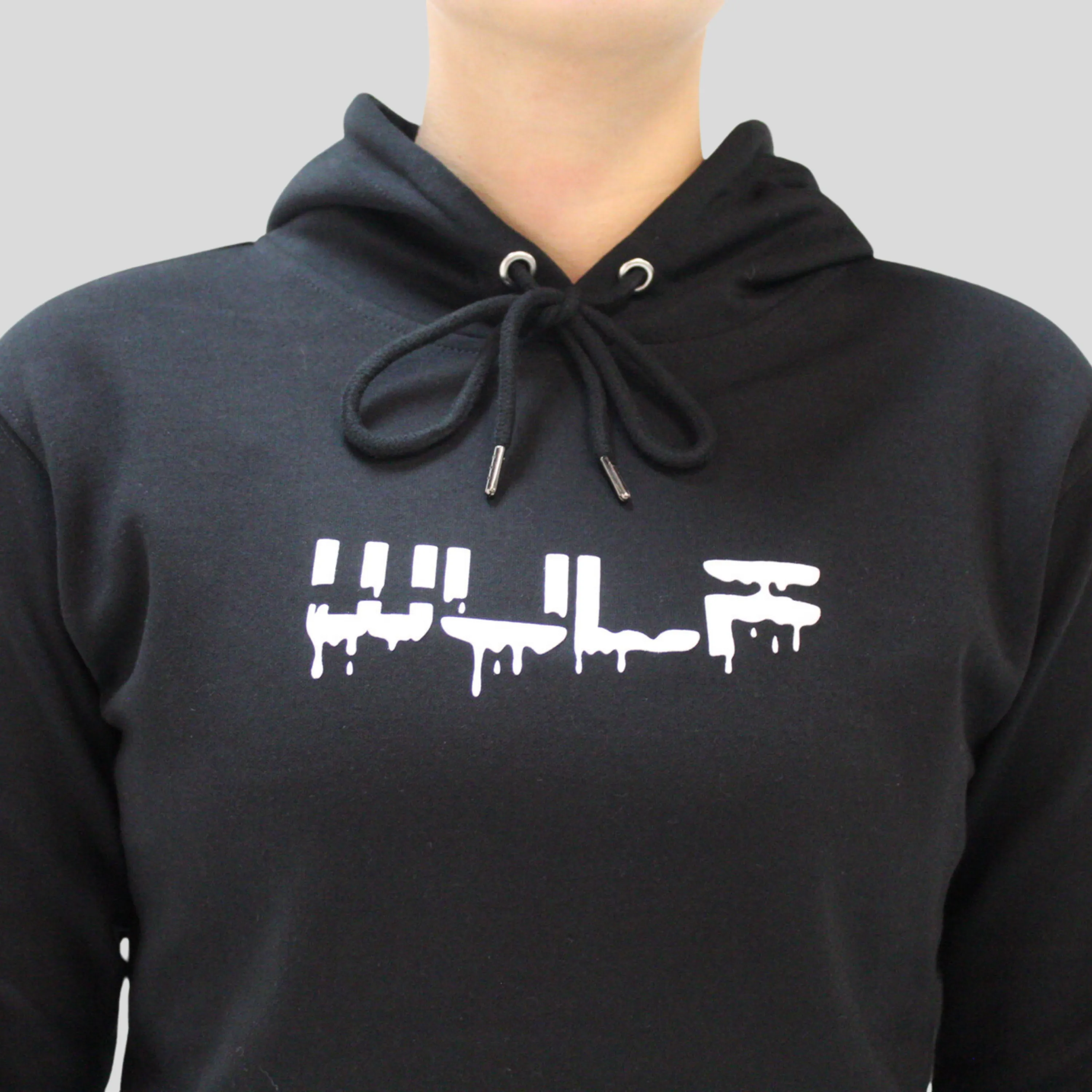 Women's Hoodie Black with Drip Logo