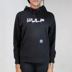 Women's Hoodie Black with Drip Logo