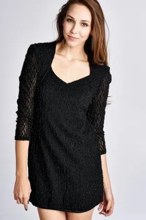 Women's Metallic Cocktail Dress