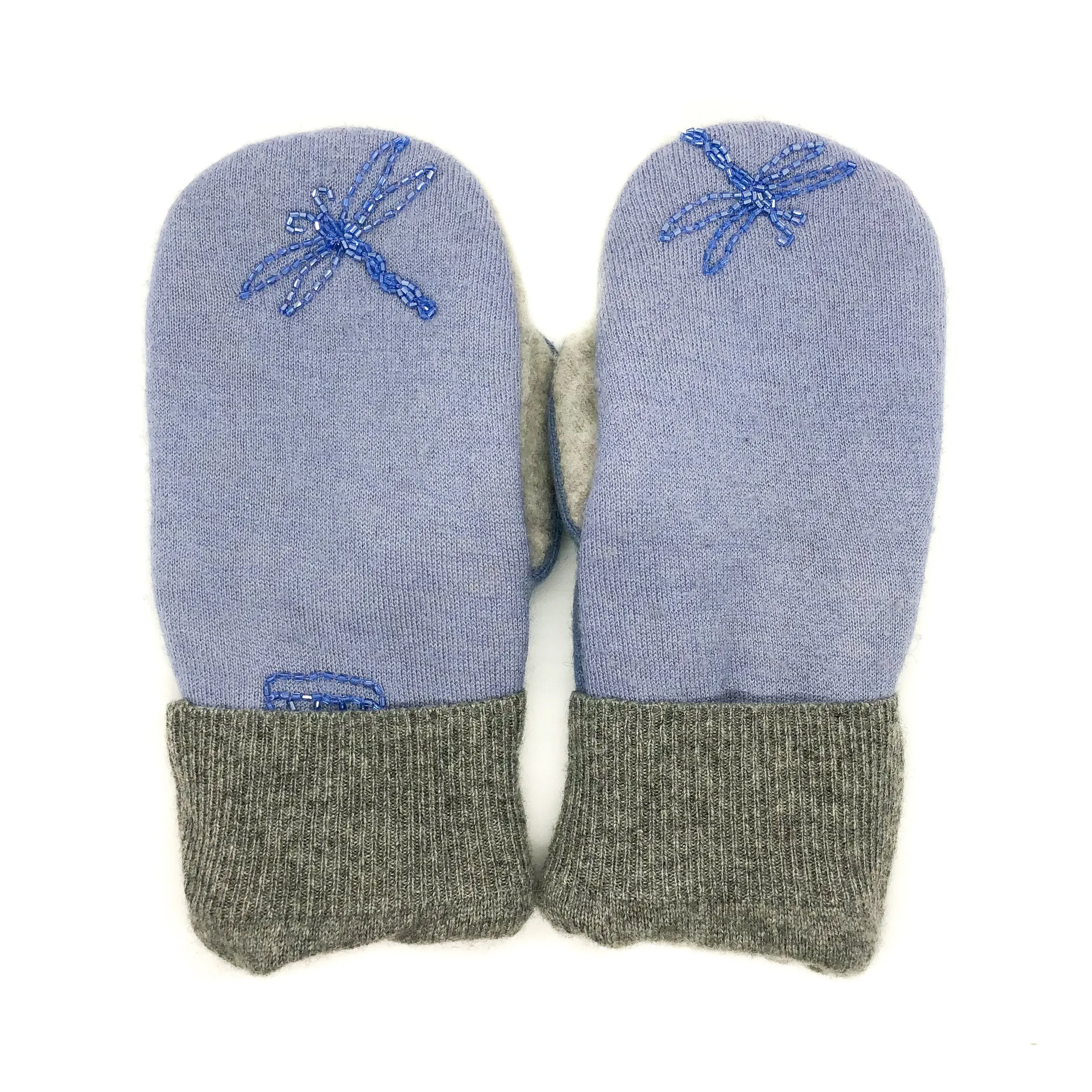 Womens Mittens | Dragonfly Sky