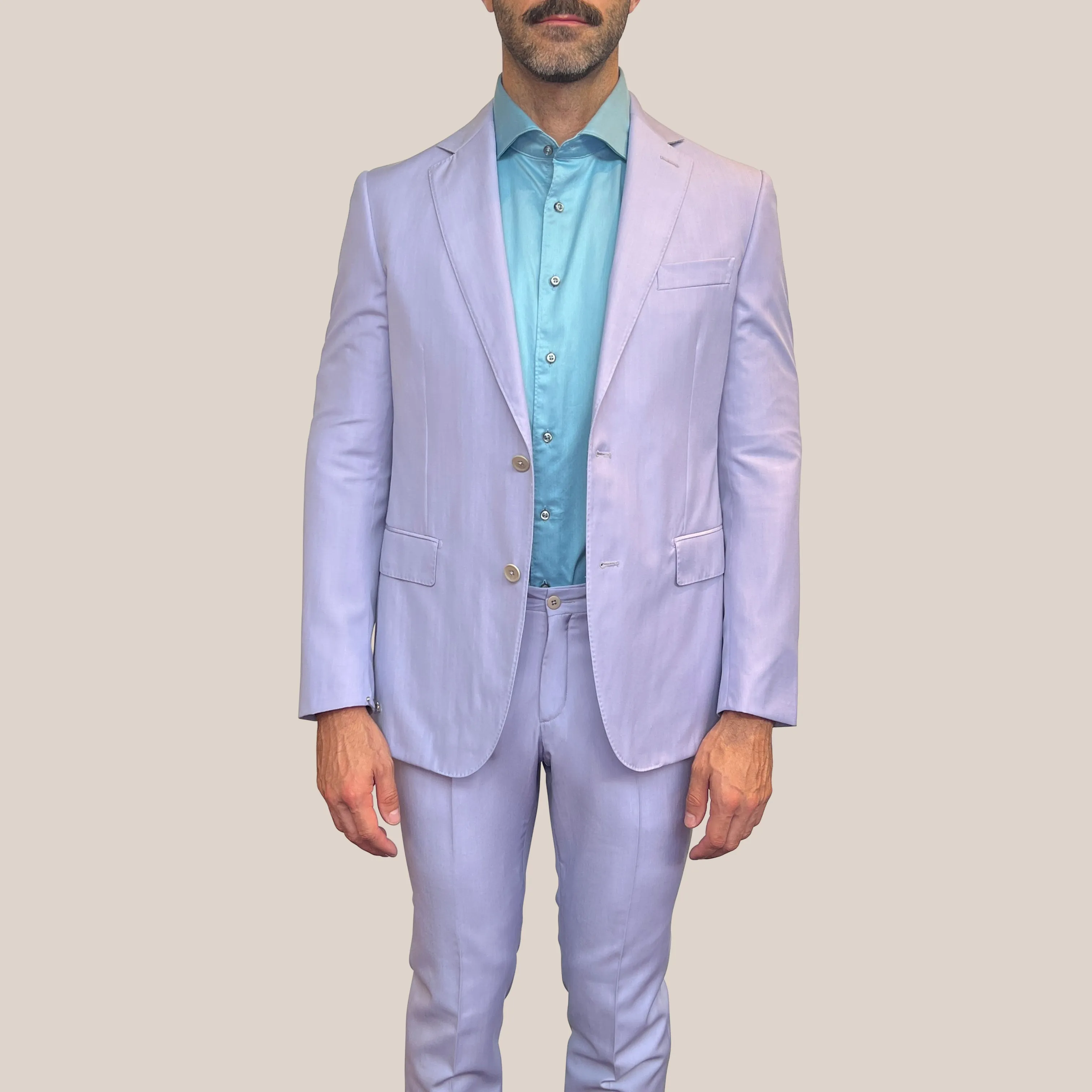 Wool / Lyocell Blend Suit - Lilac