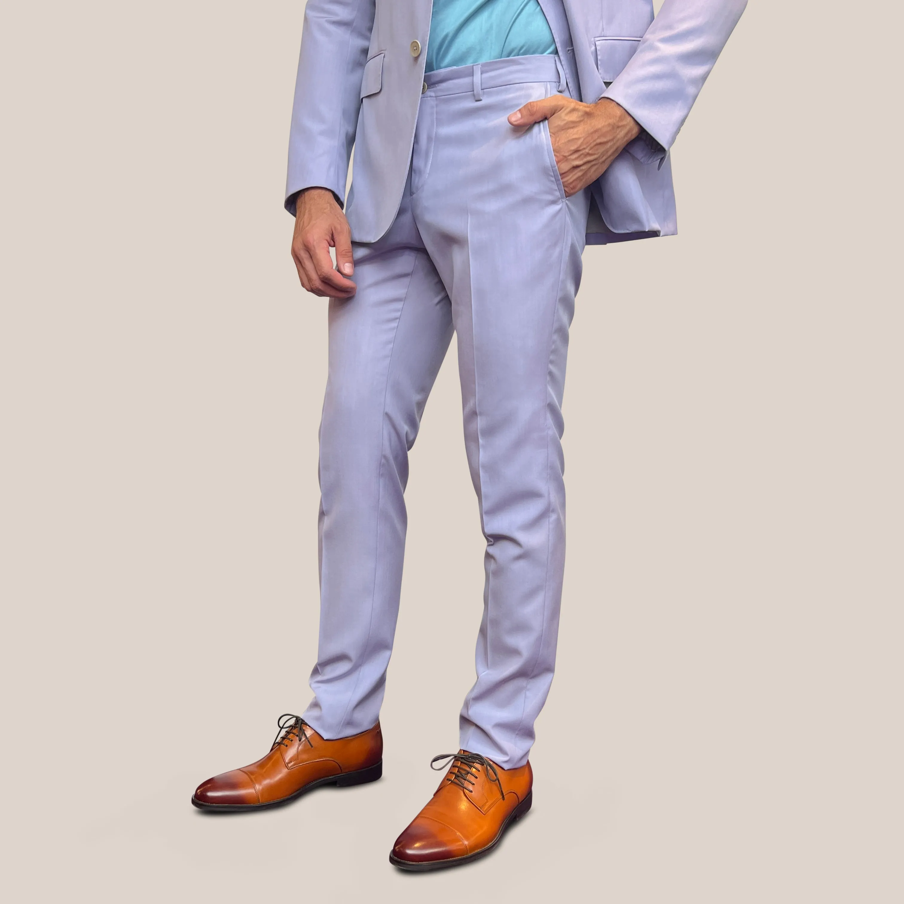 Wool / Lyocell Blend Suit - Lilac