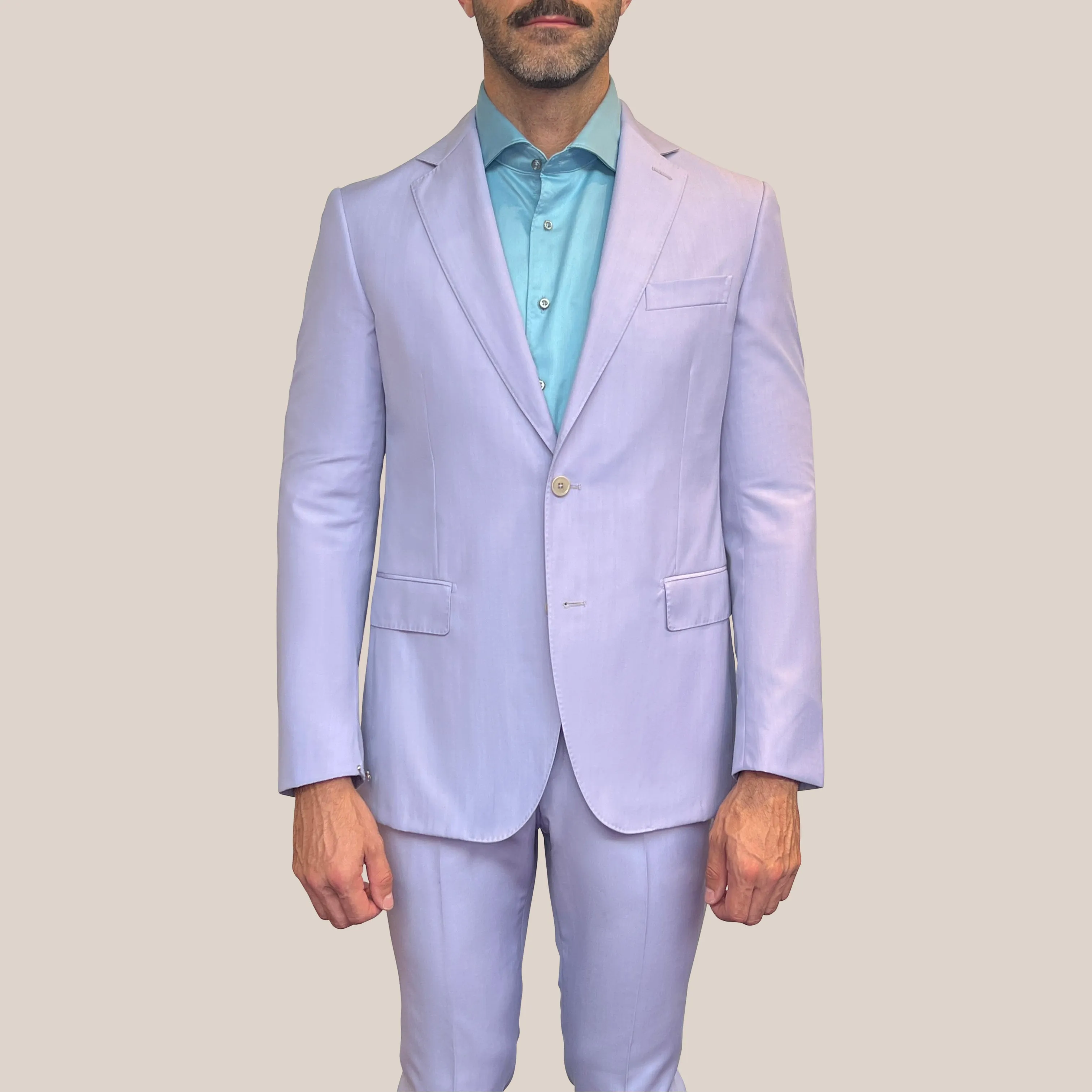 Wool / Lyocell Blend Suit - Lilac